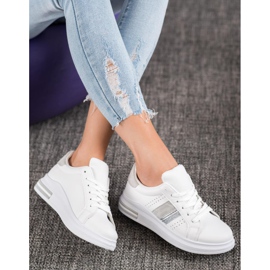 SHELOVET Turnschuhe aus Öko-Leder weiß 2