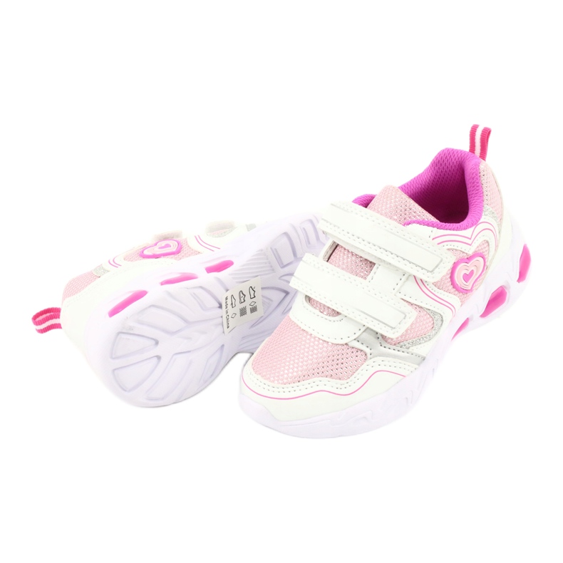 Evento Leuchtende Sportschuhe NEWS 20DZ55-1778 weiß rosa grau 4