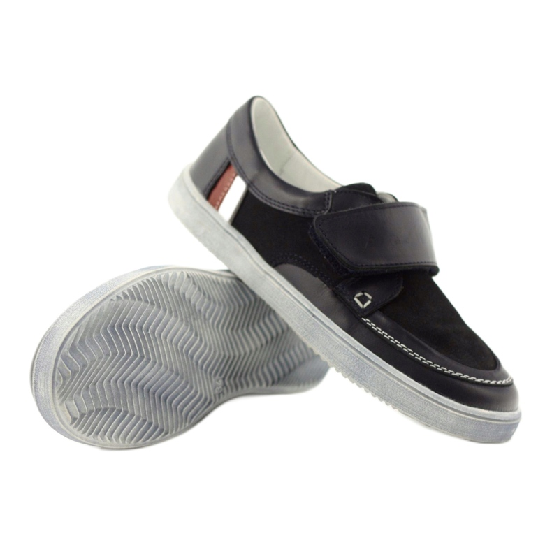 Sportschuhe aus Leder Bartek 28369 blau 4