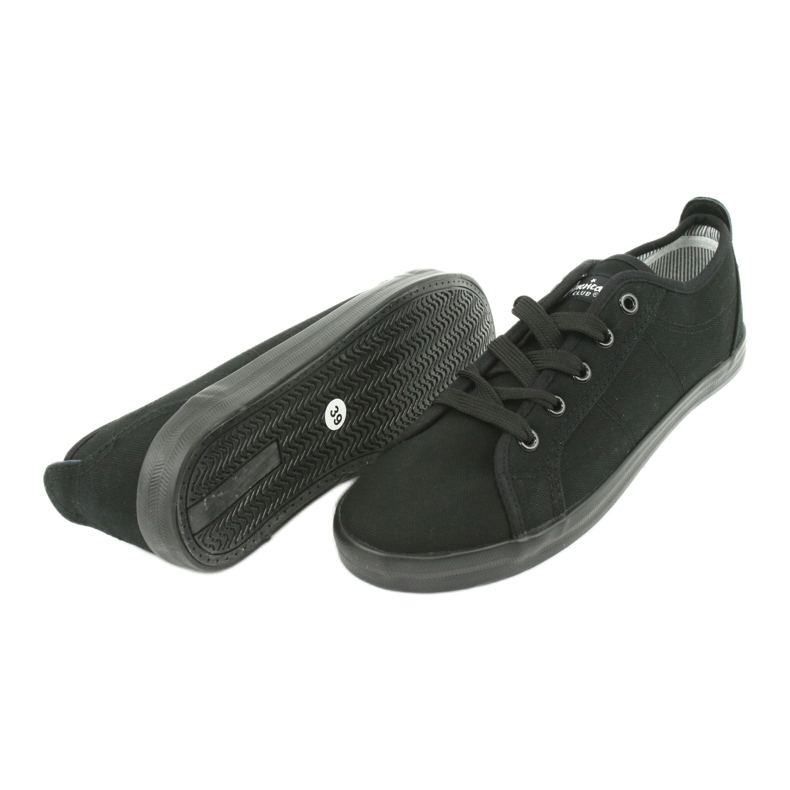 American Club Amerikanische Damen Sneaker Sneakers schwarz 3