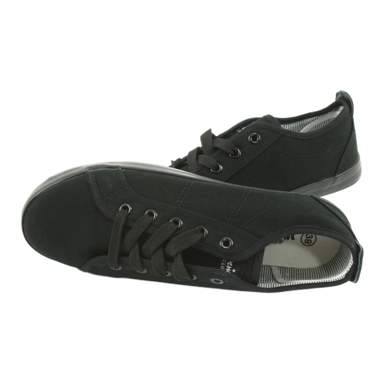 American Club Amerikanische Damen Sneaker Sneakers schwarz 4