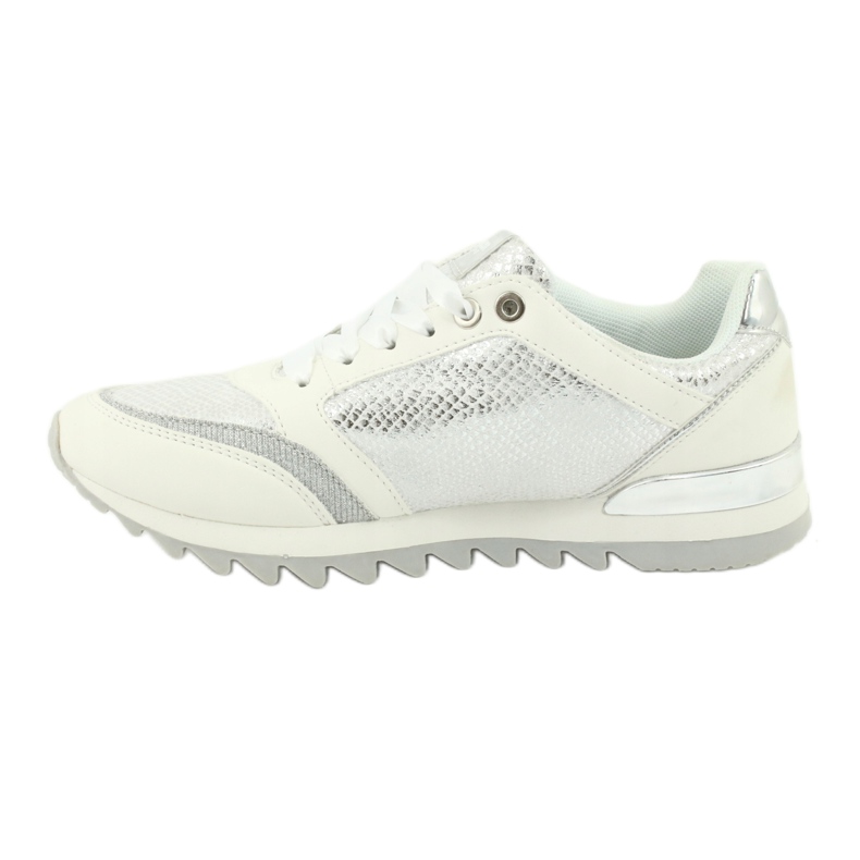 American Club Frauen Sportschuhe 16355 Weiß/Silber grau 1
