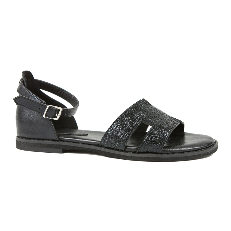 M.Daszyński Schwarze Sandalen mit Absatz Daszyński MR1848-17 5