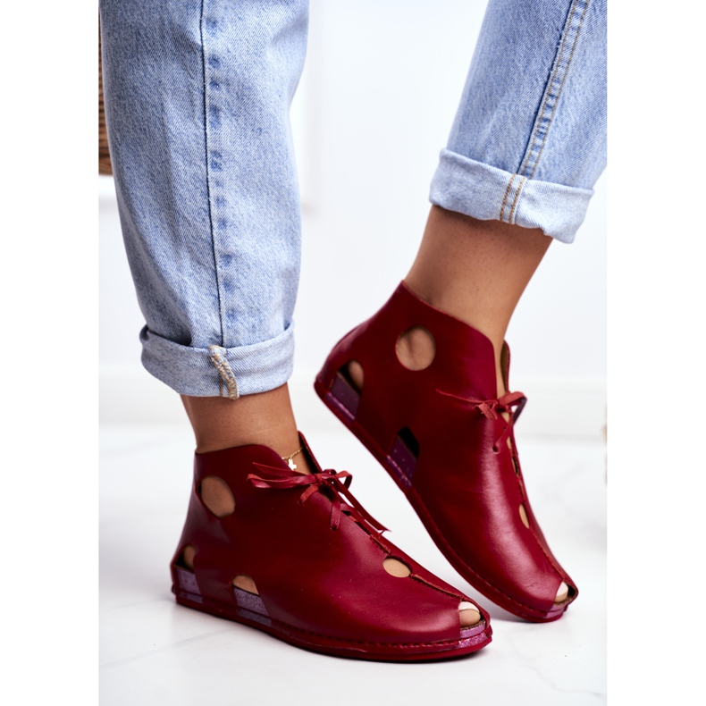 Damen Brogues Maciejka Rot 03426-08 1