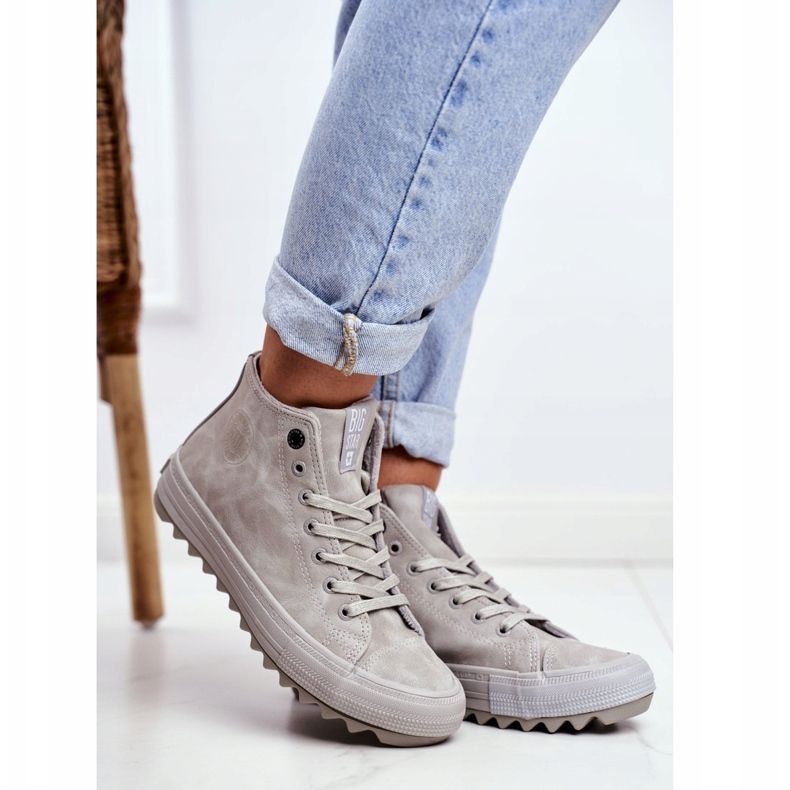 Damen Sneaker Big Star High Warm Grau GG274070 1