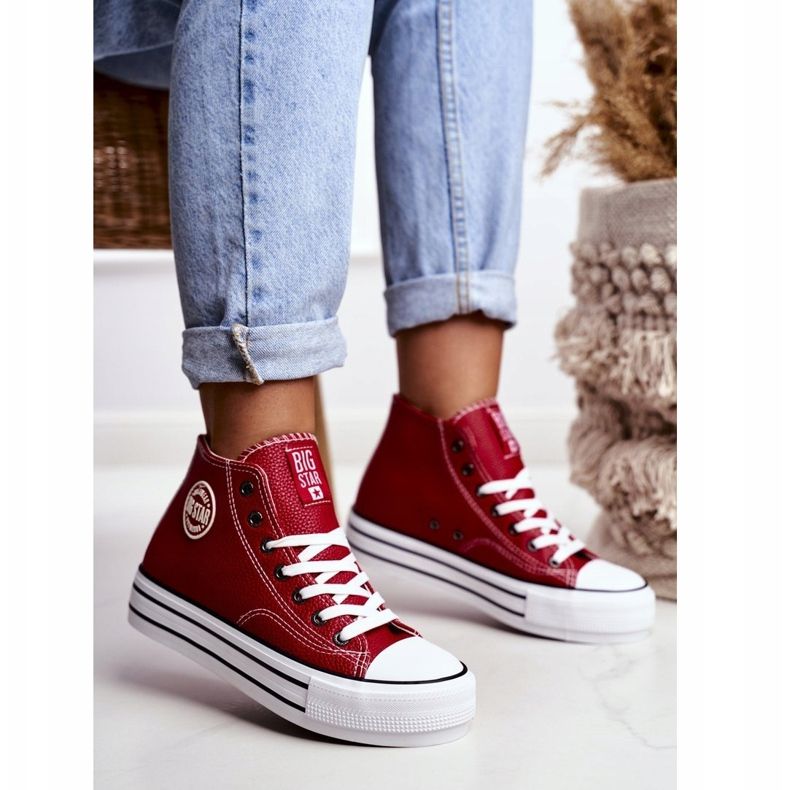 Damen Sneaker Big Star Rot GG274014 1