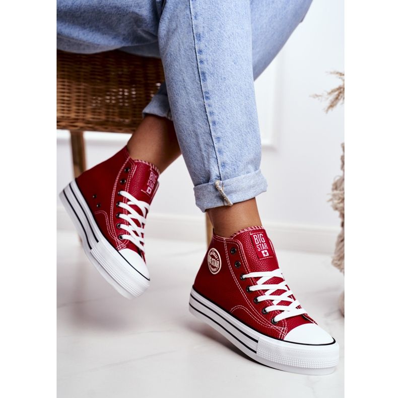 Damen Sneaker Big Star Rot GG274014 2