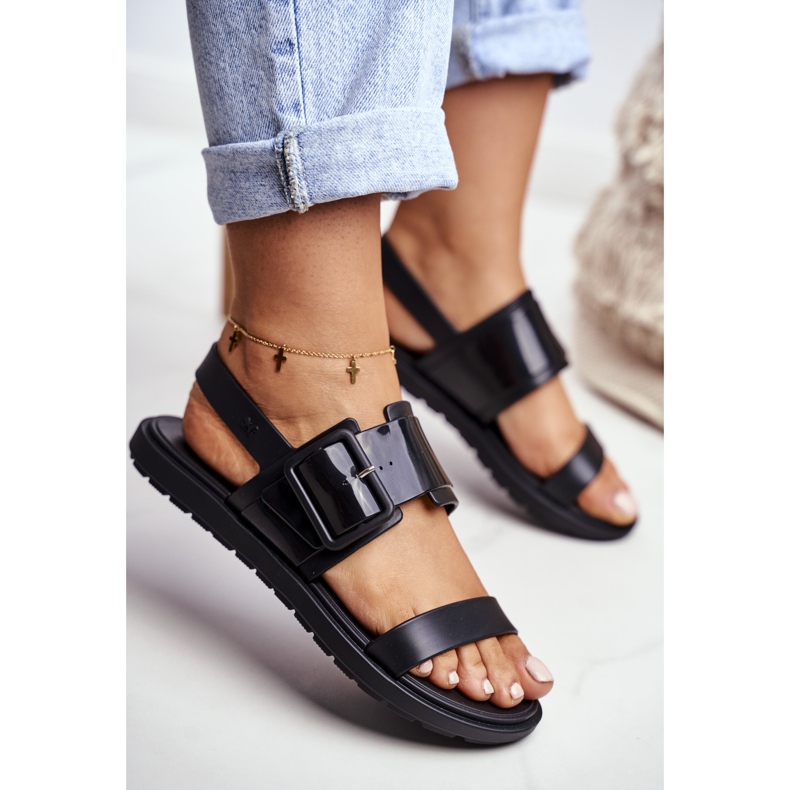 Damen Sandalen Duftender Gummi ZAXY Schwarz DD285051 2