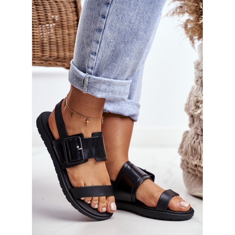 Damen Sandalen Duftender Gummi ZAXY Schwarz DD285051 1