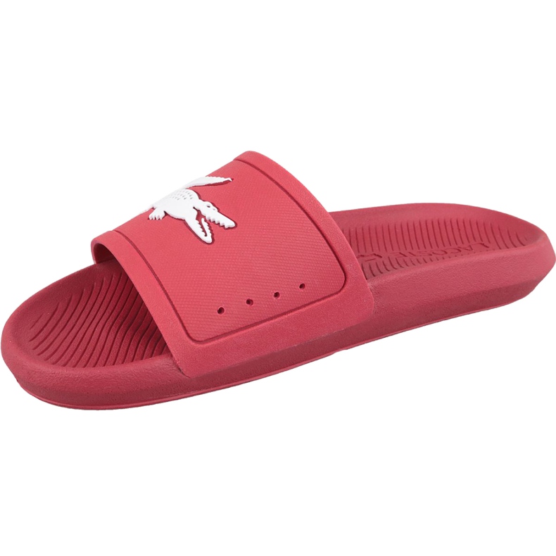 Lacoste Croco Slide 119 1 M 737CMA001817K weiß rot 1