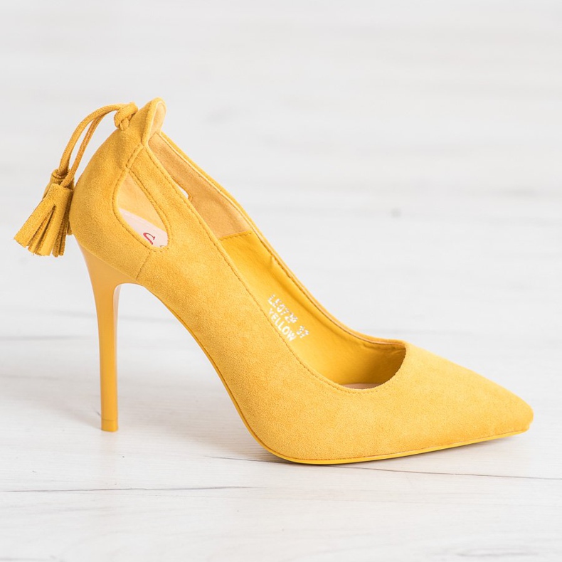 Seastar Gelbe Ohrstecker mit Fransen 2