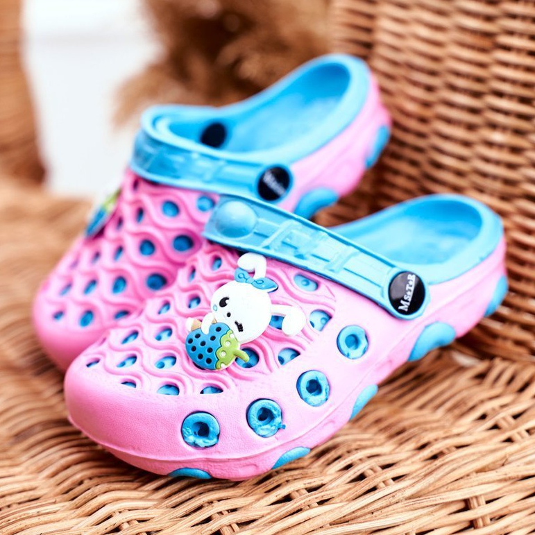Kinderhausschuhe Foam Crocs Pink Rabbit Zoë rosa 1