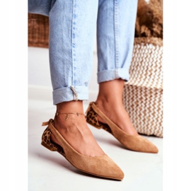 Lu Boo Ballerina In Spitz Wildleder Kamel Besser braun 1