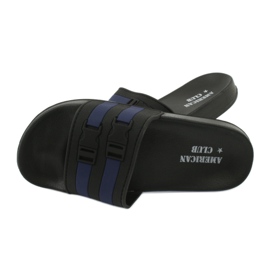 American Club Foam Flip Flops am NH16 Black/Navy Black Beach schwarz 2