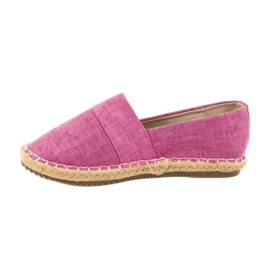 American Club Amerikanische Espadrilles-Ballerinas für Mädchen rosa 1