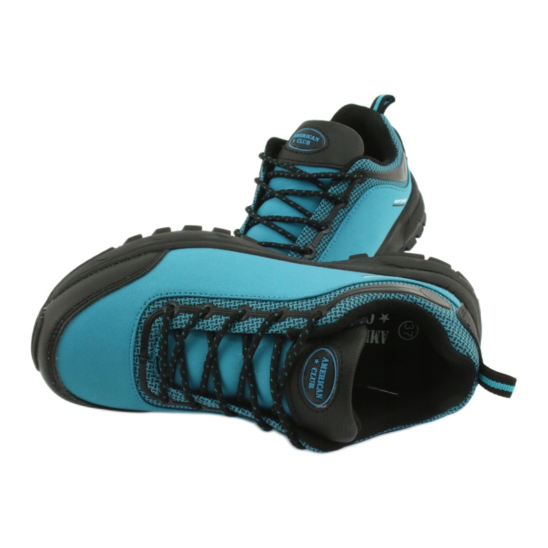 American Club HL05 wasserdichte Softshell-Sportschuhe schwarz blau 4