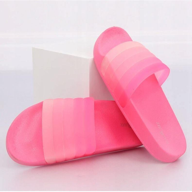 Rosa Damen-Pantoffeln K-9183 Fuchsia 2