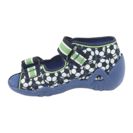 Befado grüne Kinderschuhe 250P078 weiß marineblau 1