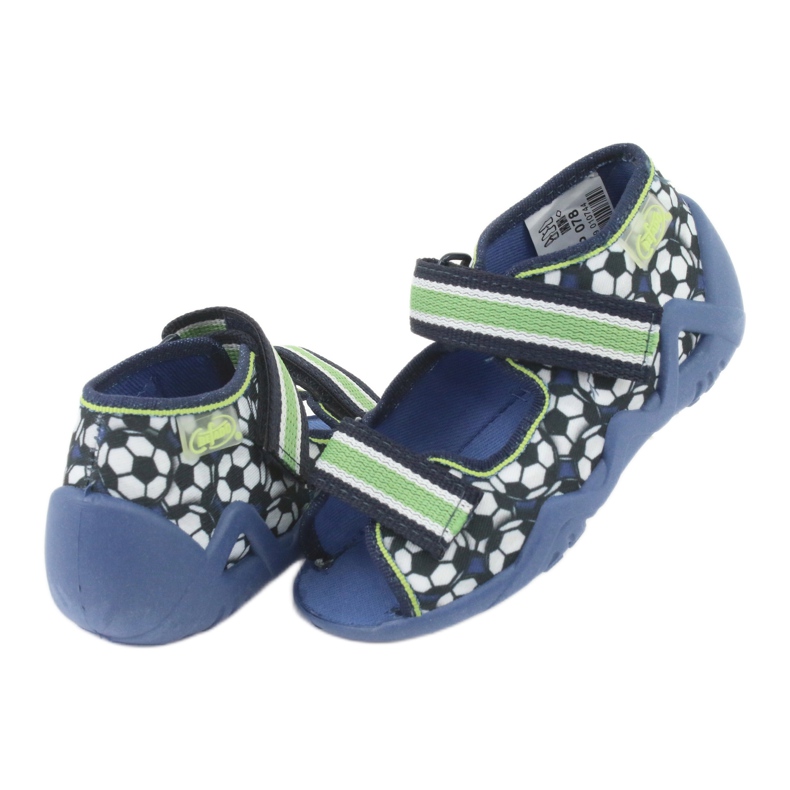 Befado grüne Kinderschuhe 250P078 weiß marineblau 3