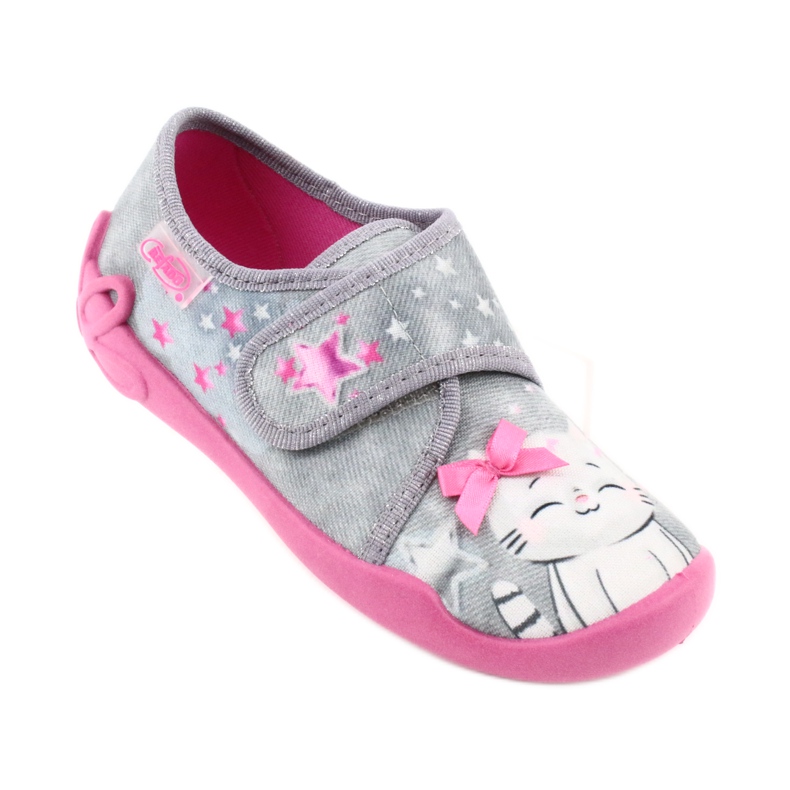 Befado Kinderschuhe 122X002 rosa grau 1