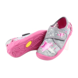 Befado Kinderschuhe 122X002 rosa grau 4