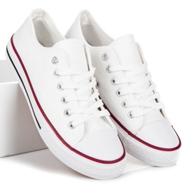 SHELOVET Weiße Turnschuhe 1