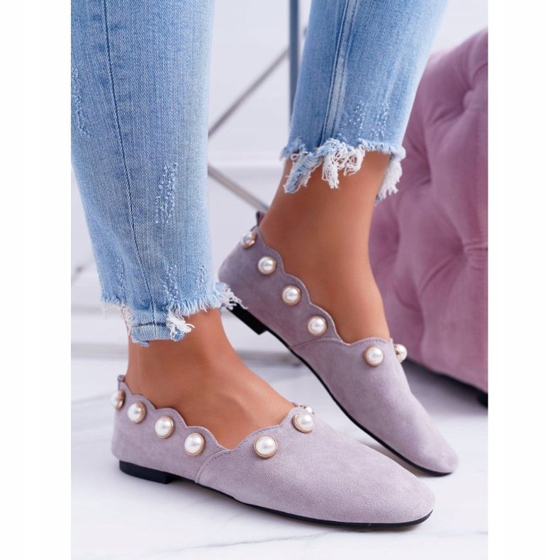 Graue Ballerinas für Damen Lu Boo Milis 2