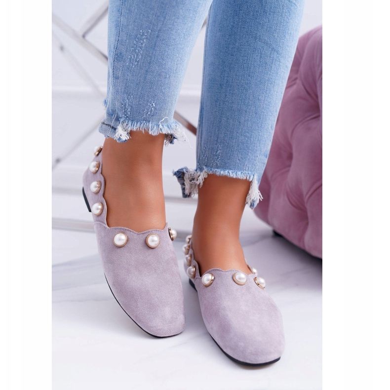 Graue Ballerinas für Damen Lu Boo Milis 1