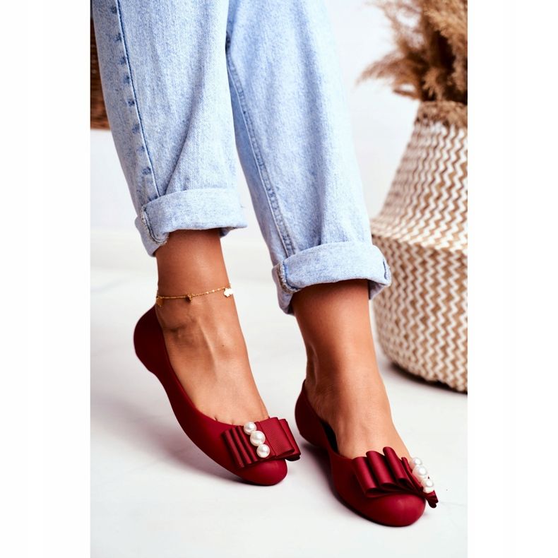 LU BOO Gummiballerinas Meliski Bows Rot Joleen 2