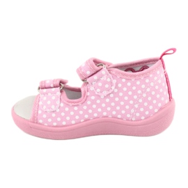 American Club Kinderschuhe Hausschuhe Sandalen Herzen American TEN20 weiß rosa 4