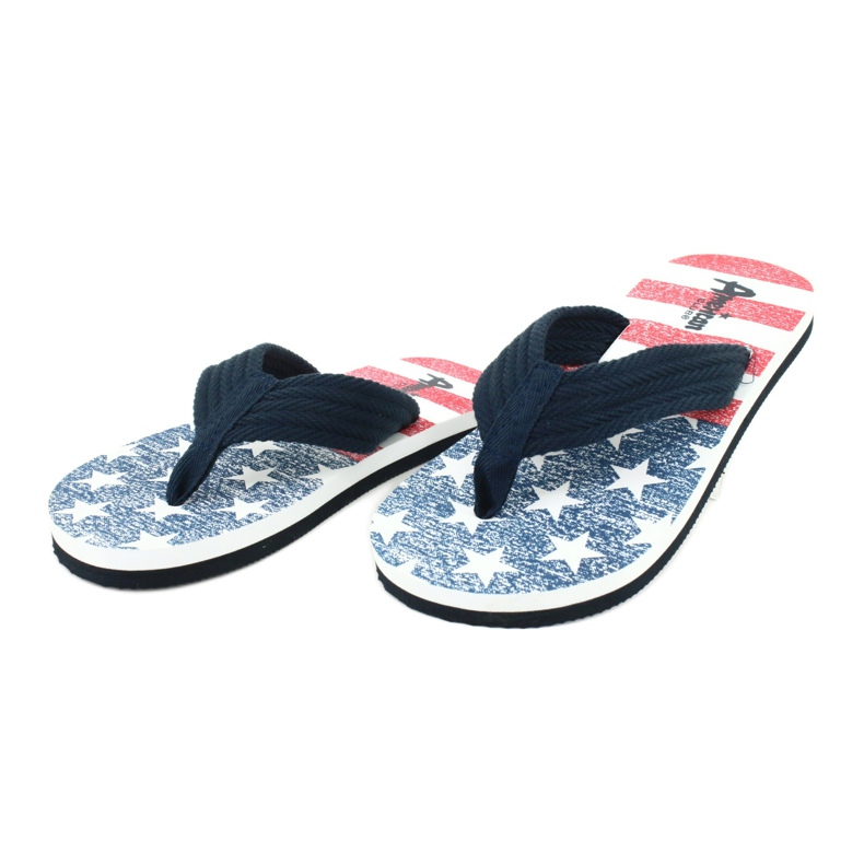 American Club Amerikanische Leichtschaum-Flip-Flops JP05 navy blau 2