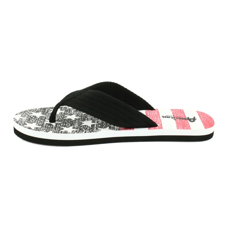 American Club Amerikanische Leichtschaum-Flip-Flops JP05 schwarz 1