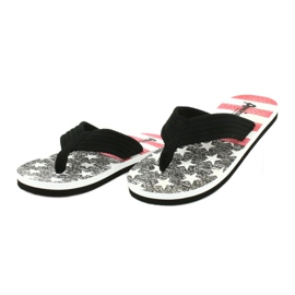 American Club Amerikanische Leichtschaum-Flip-Flops JP05 schwarz 2