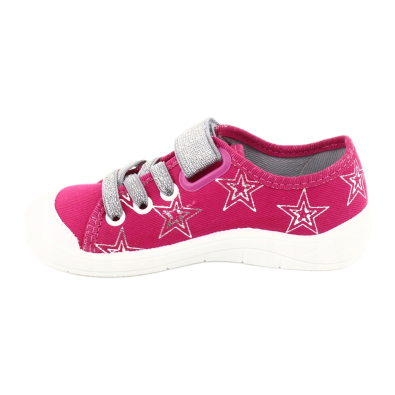 Mädchen Turnschuhe Hausschuhe mit Sternen Befado 251X096 rosa silber- 2