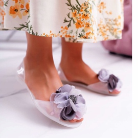 Lu Boo | Gummiballerinas Meliski Flowers Weiß Candela farblos 1