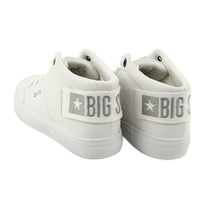 Hohe Turnschuhe Big Star EE274352 weiß grau 5
