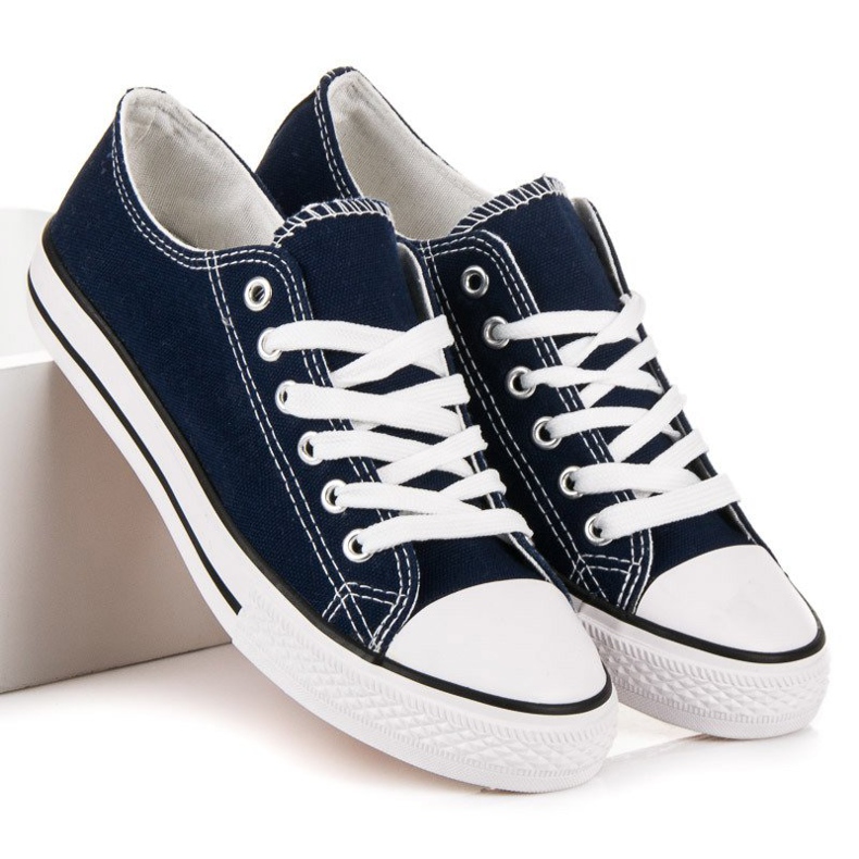 SHELOVET Navy Sneakers blau 2
