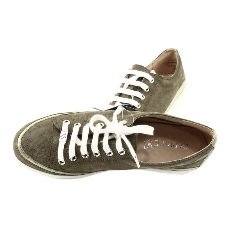 Caprice Damen-Ledersneaker 23654 grün 3