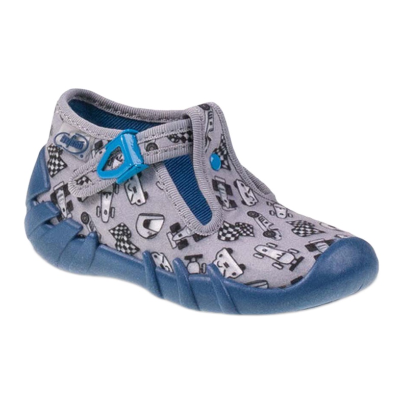 Befado Kinderschuhe 110P312 blau grau 1