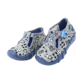 Befado Kinderschuhe 110P312 blau grau 5
