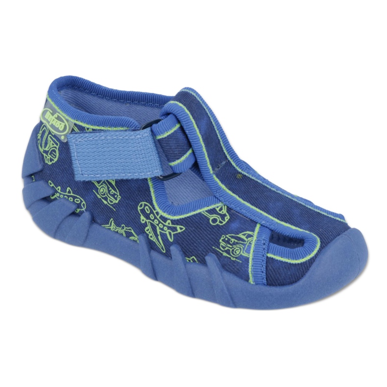 Befado Kinderschuhe 190P086 blau grün 1