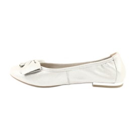 Caprice Ballerinas Damenschuhe 22111 silber grau 1