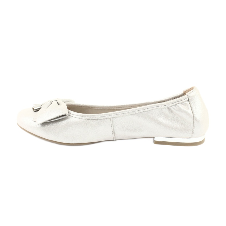 Caprice Ballerinas Damenschuhe 22111 silber grau 1