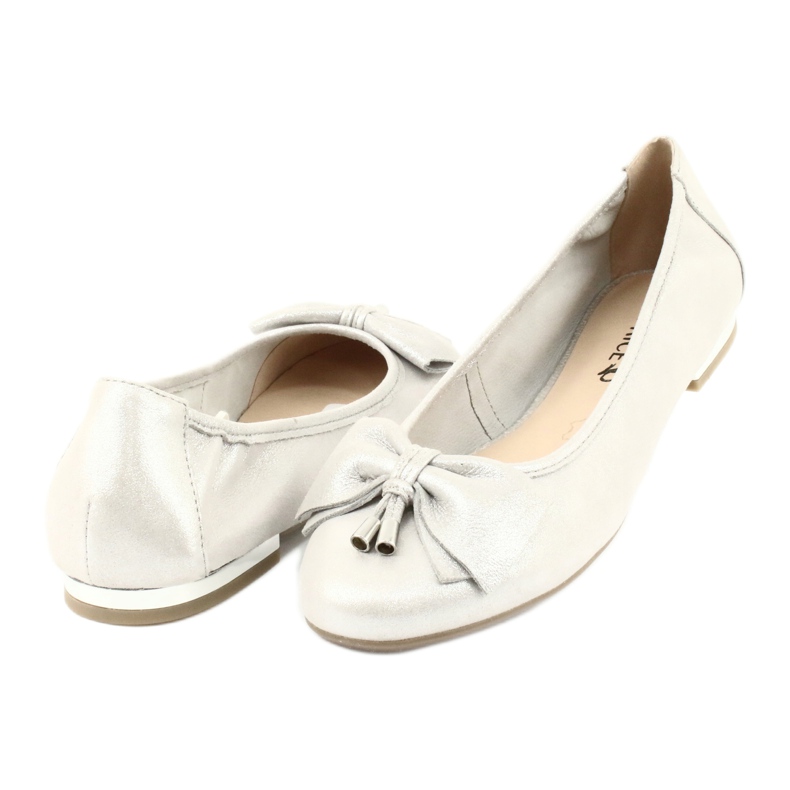 Caprice Ballerinas Damenschuhe 22111 silber grau 3