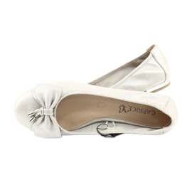 Caprice Ballerinas Damenschuhe 22111 silber grau 4