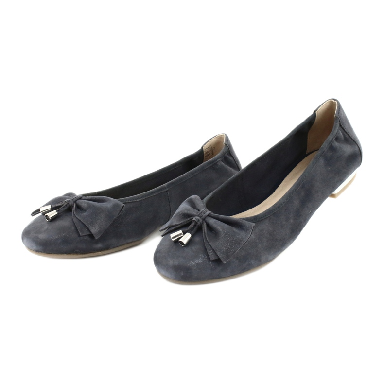 Caprice Ballerinas für Damen 22111 marineblau 2