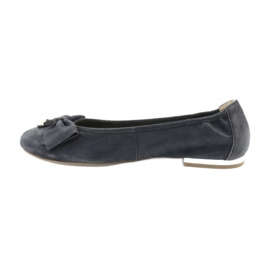 Caprice Ballerinas für Damen 22111 navy blau 1