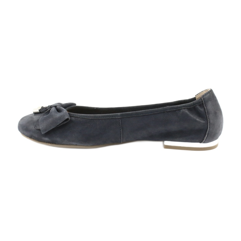 Caprice Ballerinas für Damen 22111 navy blau 1