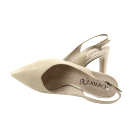 Caprice Sandalen auf einem Pfosten für Damen 29603 beige 4