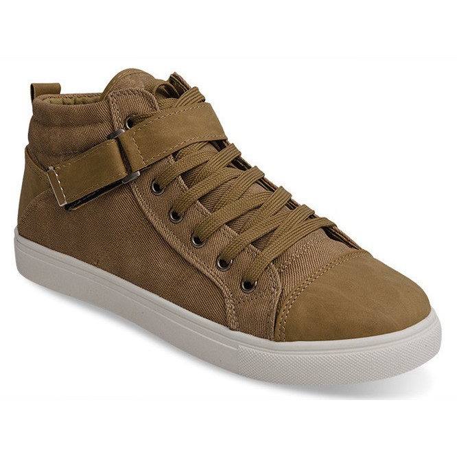 Hohe Sneakers N37 Khaki grün 2